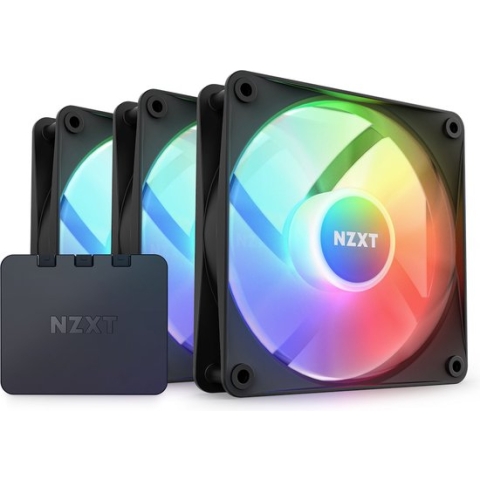 NZXT F120 RGB CORE black & RGB Lighting Controller