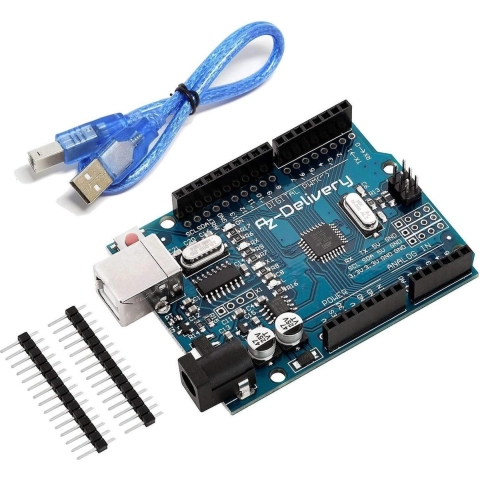 AZDelivery Microcontroller AZ-ATmega328 board met USB-kabel