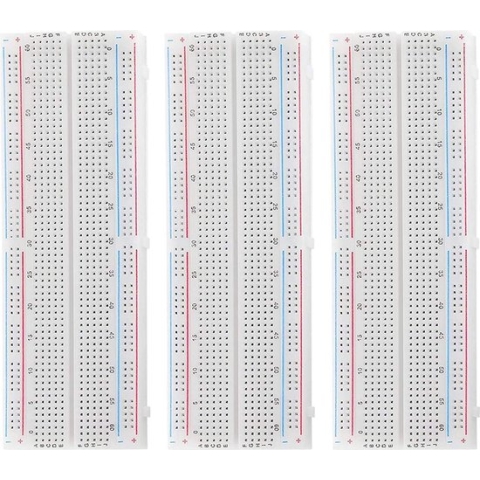AZDelivery 3 x MB-102 Breadboard met 830 contacten compatibel met Arduino Inclusief E-Book!