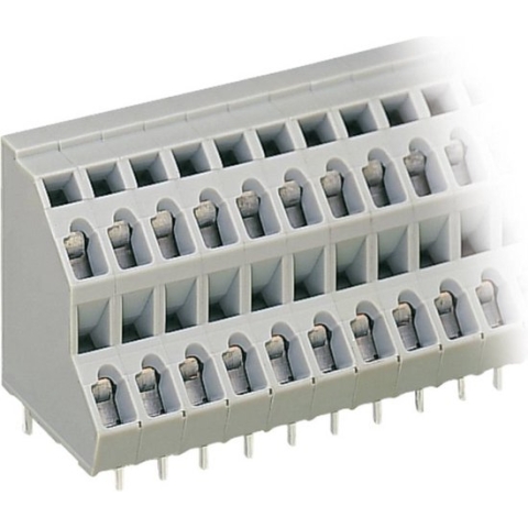WAGO 736-112 Dubbel niveau klem 2.50 mm² Aantal polen 24 Grijs 1 stuk(s)