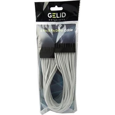 Gelid Solutions CA-24P-02 Intern 0.3m ATX (24-pin) ATX (24-pin) Zwart, Wit electriciteitssnoer