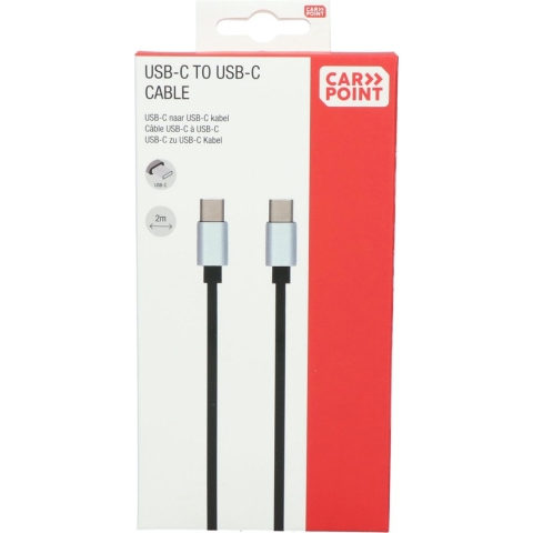 Carpoint - USB-C naar USB-C kabel - 2 Meter