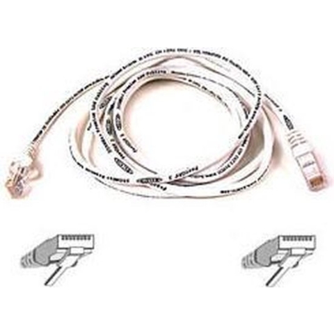Belkin - Verbindingskabel - RJ-45 (M) naar RJ-45 (M) - 50 cm - UTP - CAT 5e - zonder haken - wit - voor Omniview SMB 1x16 SMB 1x8 OmniView SMB CAT5 KVM Switch