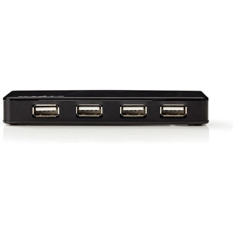 Nedis USB-Hub - USB-A Male - USB-A Female - 7-Poorts poort(en) - USB 2.0 - Netvoeding / USB Gevoed - 7x USB
