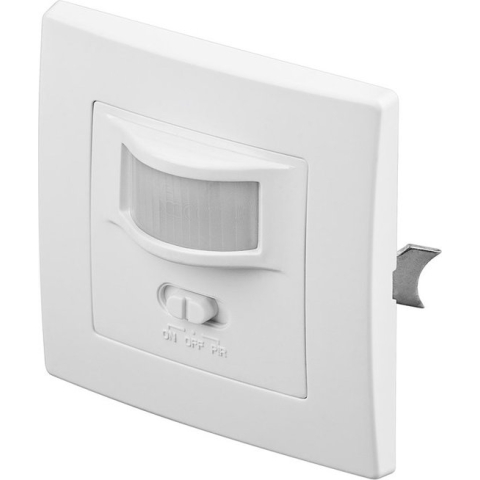 Goobay PIR bewegingssensor - 9m bereik - inbouw wandcontactdoos / wit
