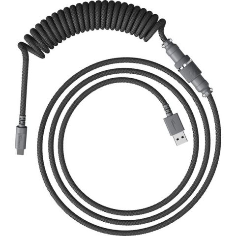 HyperX - USB-C Kabel - Spiraalontwerp - Grijs