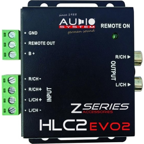 AUDIO SYSTEM High-Low Adapter HLC-2 VOOR OEM Radio (8-30 VOLT)