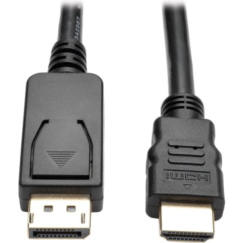Tripp-Lite P582-006-V2-ACT DisplayPort 1.2 to HDMI Active Adapter Cable, DP with Latches to HDMI (M/M), UHD 4K x 2K/1080p, 6 ft. TrippLite