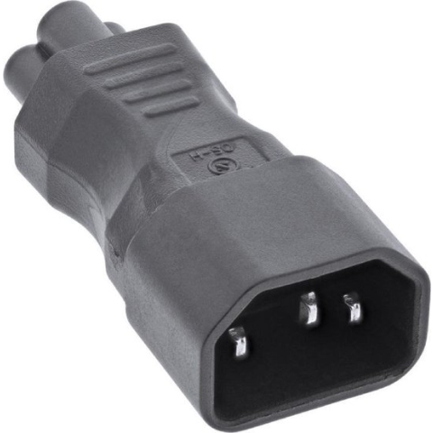 C5 - C14 voeding adapter / zwart