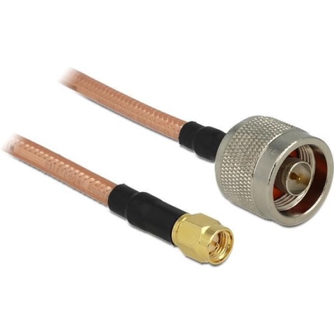 Delock WiFi-antenne Aansluitkabel [1x N-stekker - 1x SMA-stekker] 40.00 cm Transparant