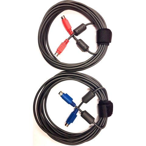 Logitech 993-001137 LOGI GROUP MINI-DIN CABLE (rood en blauw - 2 stuks)