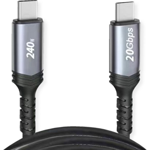 VALUE USB4 Gen3x2 Kabel, C-C, M/M, 40Gbit/s, 240W , zwart, 2 m