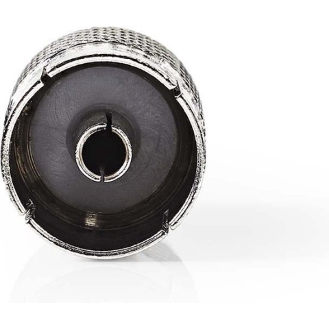 Nedis Satelliet- en Antenne-Adapter - IEC (Coax) Male - IEC (Coax) Female - Vernikkeld - 75 Ohm - Recht - Metaal - Zilver - 1 Stuks - Envelop