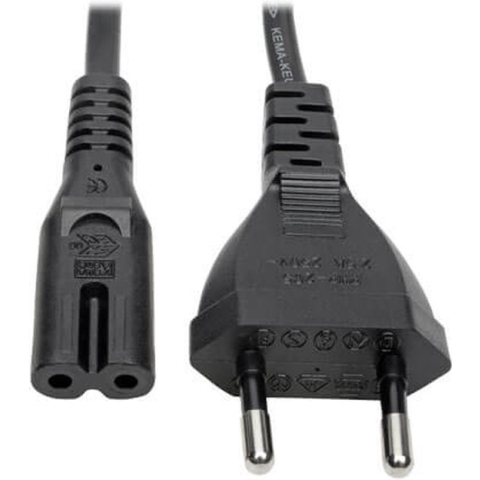 Tripp-Lite P059-006 C7 to Schuko, European Computer Power Cord - 2.5A, 250V, 18 AWG, 6 ft. (1.8 m), Black TrippLite