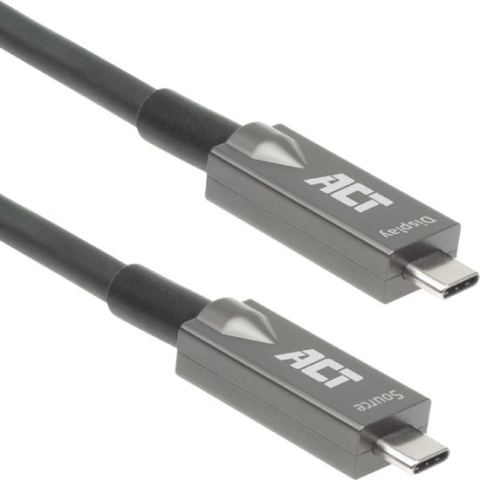 ACT Actieve USB-C Kabel - USB 3.2 Gen 2 - AOC - PD 60W - 7,5 meter - Zwart