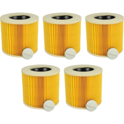 Filter set voor Kärcher diverse modellen - 6.414-552.0 - Geel - 5 stuks