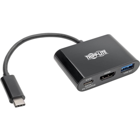 Tripp Lite U444-06N-H4UB-C video kabel adapter 0,1524 m USB C USB C + USB A + HDMI Zwart