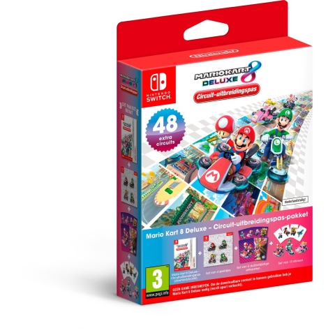 Mario Kart 8 Deluxe - Circuit-uitbreidingspas pakket - Inclusief Goodies - Game uitbreiding - Nintendo Switch Download