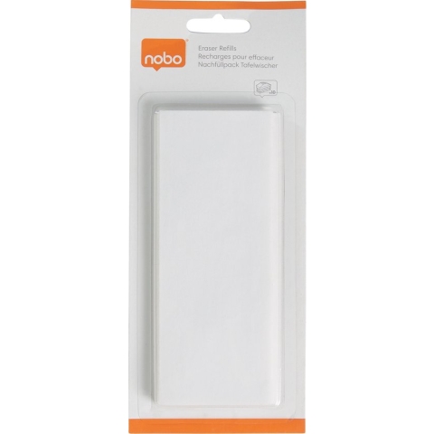 Nobo Magnetische Whiteboardwisser Navulling -  10 Stuks