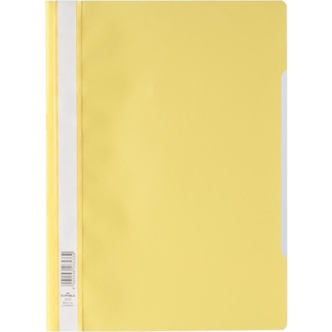 Durable snelhechtmap ft A4 geel 25 stuks