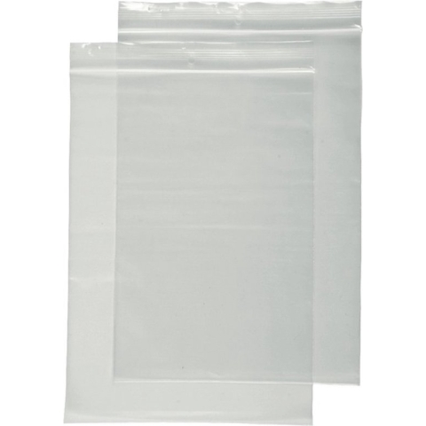 DULA - Gripzakje - 160 x 230 mm (A5 formaat) - Transparant - 200 stuks - Hersluitbare verpakking zakjes