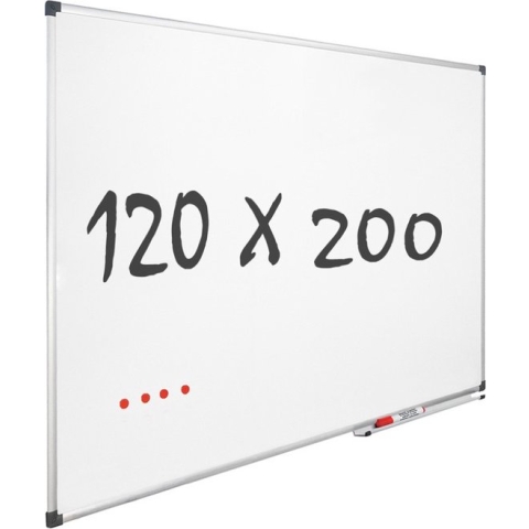 IVOL Whiteboard 120x200cm - Magnetisch - Gelakt staal - Met montagemateriaal
