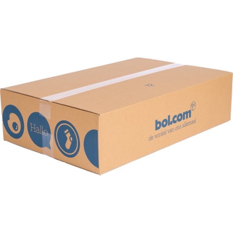 bol.com verzenddoos - 63x42x16 cm - 600 stuks - Amerikaanse vouwdoos - 1 pallet