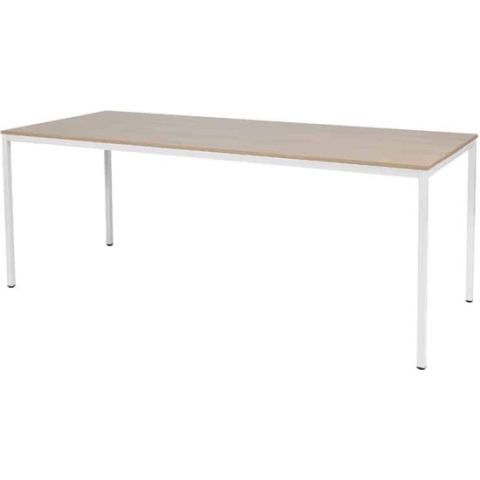 Domino Basic - Bureautafel - Computertafel - Domino Basic 200x80 Havana Kersen - wit frame