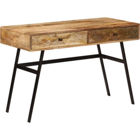 vidaXL-Schrijftafel-met-lades-110x50x76-cm-massief-mangohout