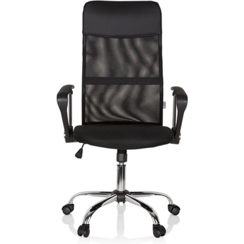 Directiestoel - Met Armleuning - Kunstleder/Netzstof - Zwart - Ergonomisch