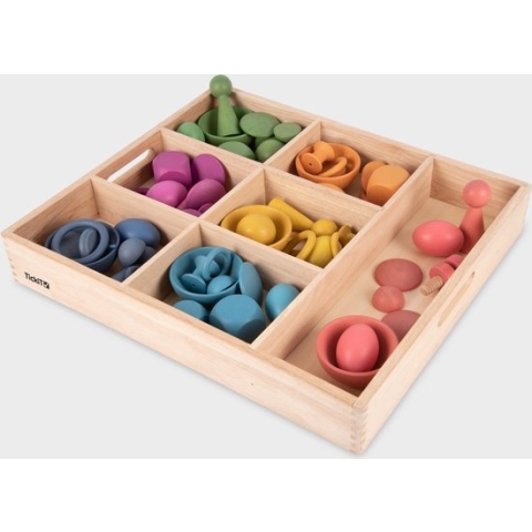 TickiT Houten Sorteerbak (7 vakken)