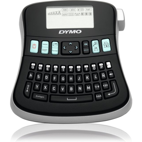 DYMO LabelManager 210D-labelmaker | Desktoplabelprinter | Draagbare labelmaker met QWERTZ-toetsenbord | Groot scherm en toetsen voor snelle toegang | Voor kantoor- en thuisgebruik