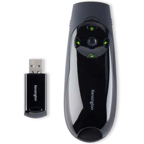 Kensington Professionele Presenter Met Draadloze Cursorbesturing En Groene Laser -Zwart