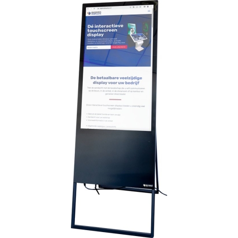 BigBird Mobiele Display - Touchscreen - 43 inch LCD Scherm - Beursscherm - Presentatiedisplay - Displayzuil - Digitaal informatiescherm - Informatiezuil touchscreen