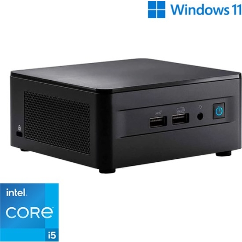 Intel NUC Mini PC met Core i5-1240P - 32GB RAM - 1000GB NVMe M.2 SSD - 2x HDMI - WiFi - Bluetooth - Windows 11 Pro (NC-373367)