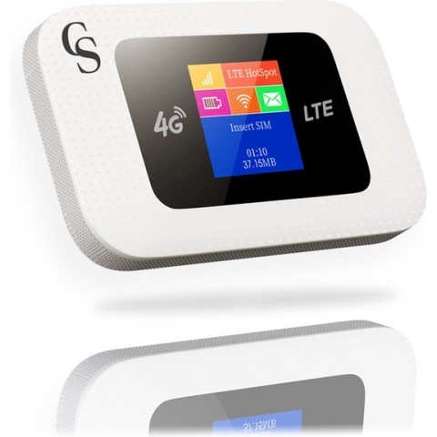 Mifi Router Draadloos Wifi – Mifi Router – Werkt met Simkaart – Mifi – Wifi Router - 4G Router – 10 Apparaten – 9.9x5.9x1.6 CM