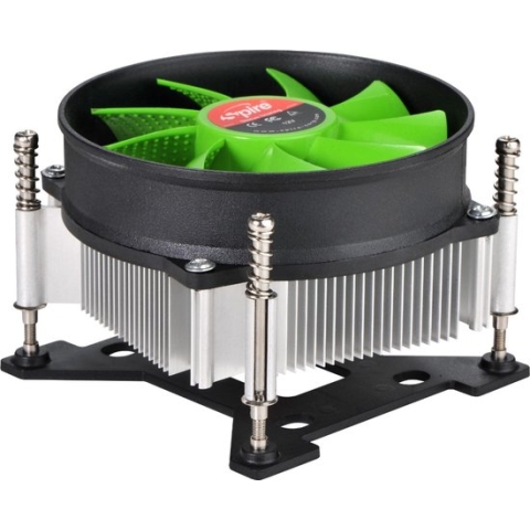 CPU koeler | LGA 1700 | Ventilator 2200RPM | 90 * 90 * 25 mm | Groene bladen | Effectieve warmteafvoer tot 95W