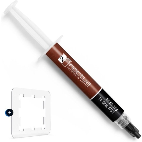 Noctua NT-H1 AM5 Edition + Thermal paste guard - Thermische pasta 3.5g - 2,49 g/cm³ - grijs