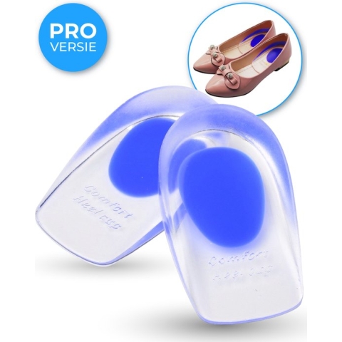 Nuvance - Hielspoor Zooltjes - Hielbeschermers - Inlegzolen - Hielspoor - 2 Stuks voor Maat 39-45 - Blauw