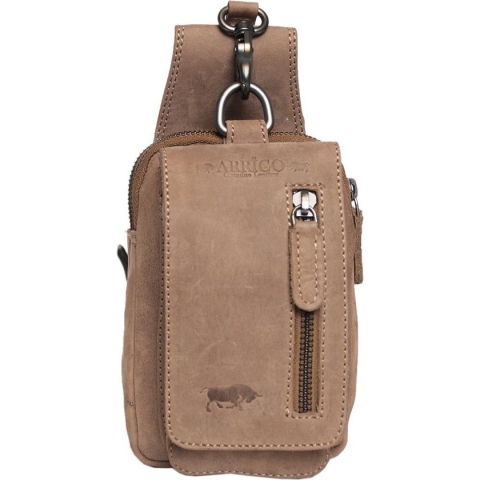 Riemtasje - Taupe - Leer - Heuptas - Fanny Pack - Festival - Tasje - Naturel - Riem