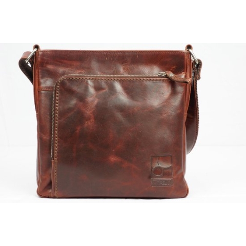 Arpello Leren Business tas met schouderband - 6.1786BRANDY