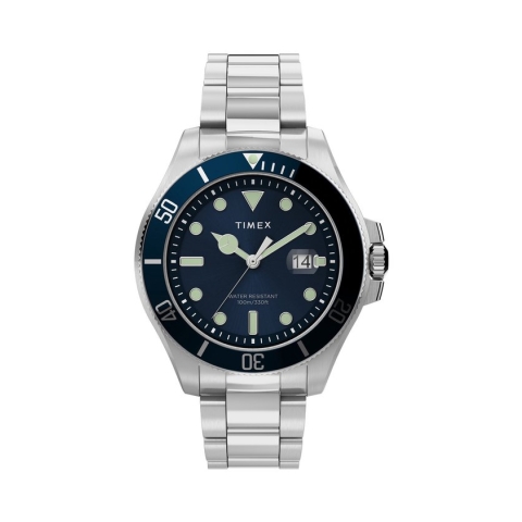 Timex Harborside TW2U41900 Horloge - Staal - Zilverkleurig - Ø 42 mm