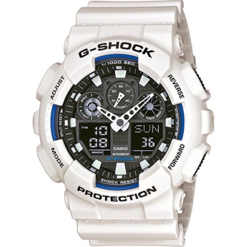 Casio G-Shock GA-100B-7AER Herenhorloge 51 mm - Wit