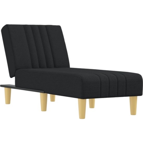 vidaXL-Chaise-longue-stof-zwart