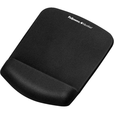 Fellowes muismat met polssteun PlushTouch, zwart