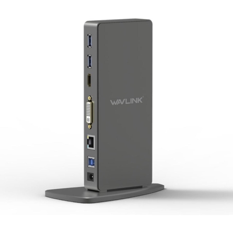Wavlink USB 3.0 Universele 2K Docking Systeem Windows Mac OS X - Plug en Display