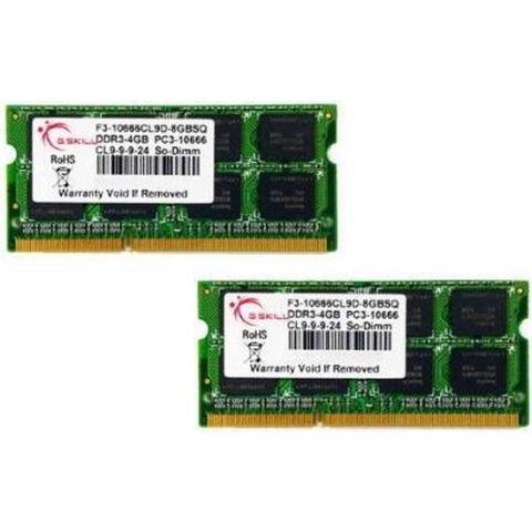 G.Skill 8GB DDR3-1333 SQ geheugenmodule 2 x 4 GB 1333 MHz