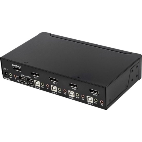 StarTech 4 poorts DisplayPort KVM USB Switch - 4K 60Hz