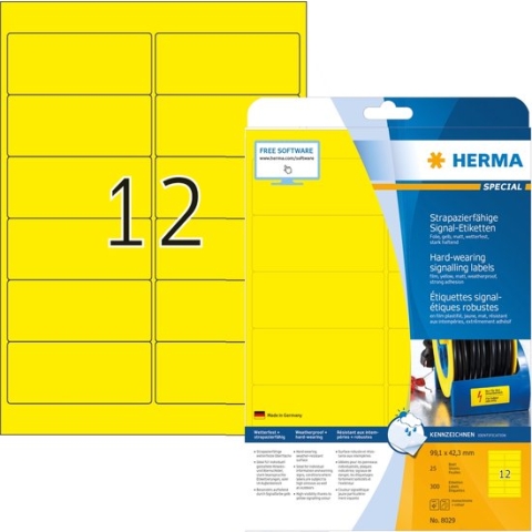 HERMA printeretiketten A4, 99.1 x 42.3 mm, 300 pcs