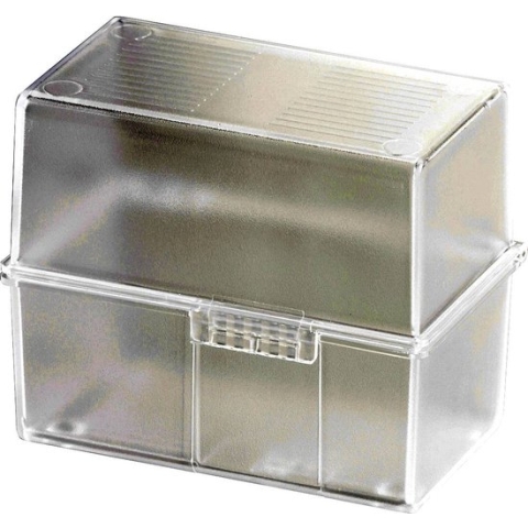 Kaartenbak HAN breed A6 kunststof translucent